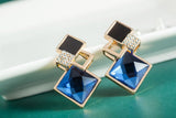 Crystal Blue Earrings