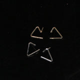 triangular geometric earrings