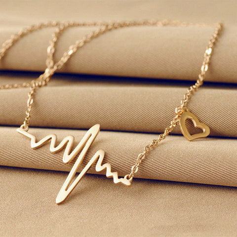 Wave Heart Necklace